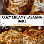 Creamy baked winter lasagna with layers of cheese and sauce served in a cozy kitchen bowl for yummy fast dinners 26
